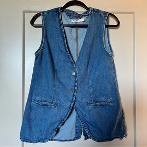 NA- KD Blue Denim Vest